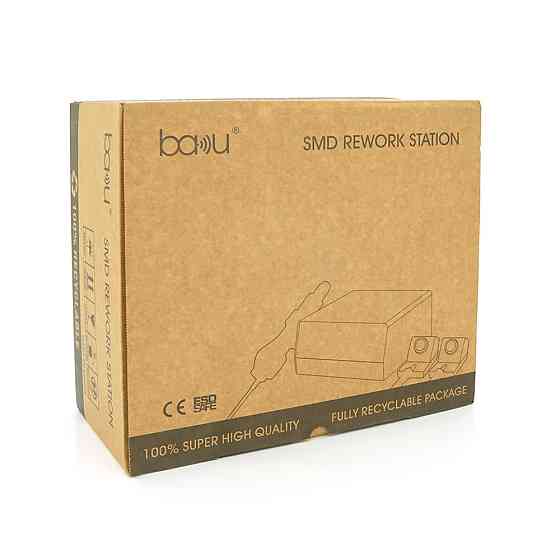Паяльная станция BAKKU BA-603D+ цифровая индикация, фен, два паяльника (370*280*160) 4.35 кг Киев