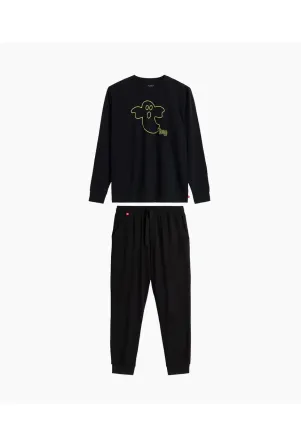 Чоловіча піжама (довгі штани, довгий рукав) 100% Бавовна Atlantic NMP-378 S Київ