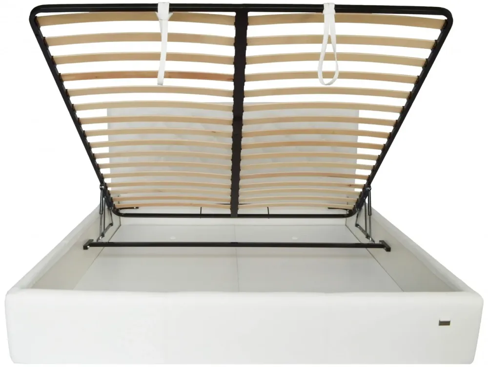 Ліжко Двоспальне Bristol VIP 160 х 190 см Madrit-0920 З додатковою металевою цільнозварною рамою Білий Київ - фото 3