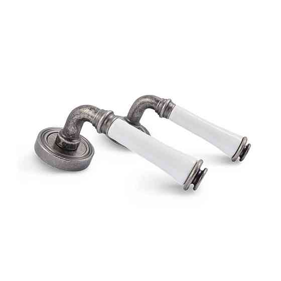 Ручка Fimet 1028P-261 F45 Tasha ант железо/белый фарфор R ф/с Киев