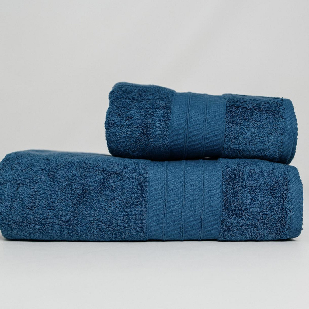 Набір Махрових рушників, Махра,Синій,50/90 та 70/140 Київ - фото 3