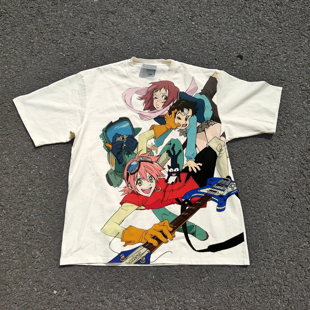 Футболка чоловіча з принтом аніме ФЛКЛ Флкл Маін Каст оверсайз (S/M/L) Черний Дніпро - фото 1