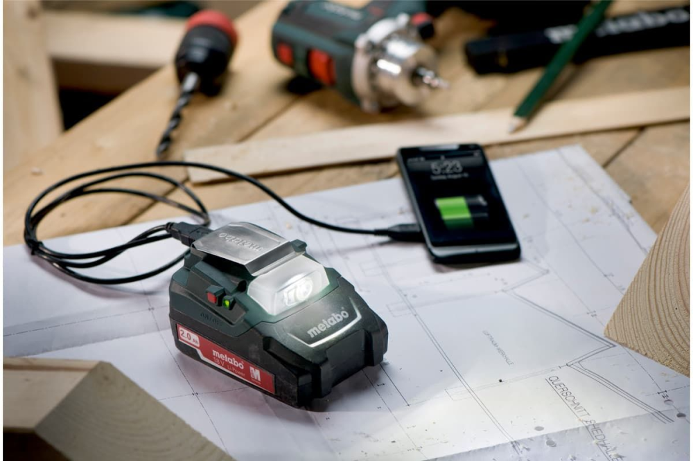 Адаптер USB акумуляторний METABO PA 14.4-18n LED-USB Киев - изображение 3