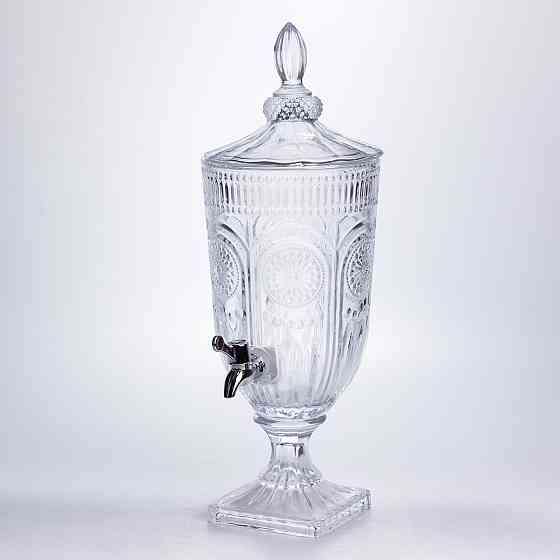 Лимонадниця з краном скляна 3 л диспенсер для напоїв лимонадник із краном HP-19-290 Коломия