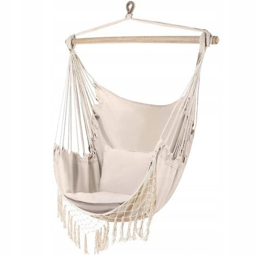 Подвесное Кресло - гамак бразильский с 2 подушками Gardlov (23670) Бежевый Нововолынск - изображение 2