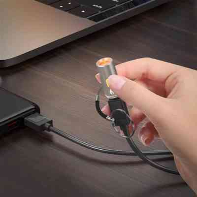 Переходник USB-C to cigarette lighter adapter Gray HOCO (6942007647694) Винница