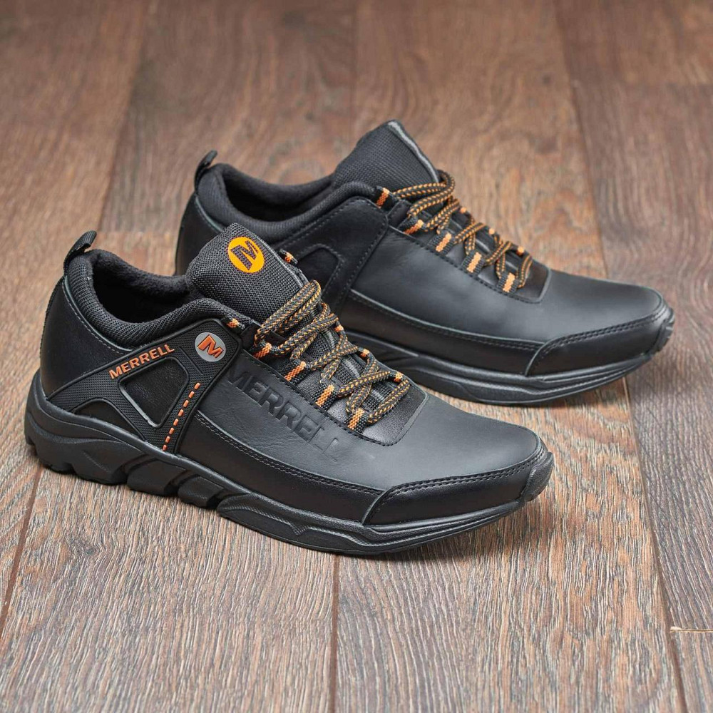 Чоловічі шкіряні кросівки М-912 черн Харьков - изображение 3