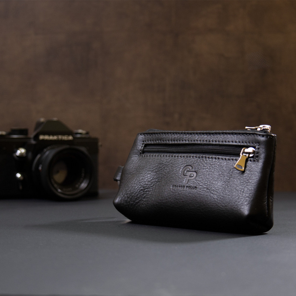 Ключница с монетницей GRANDE PELLE 11371 Черный Киев - изображение 8