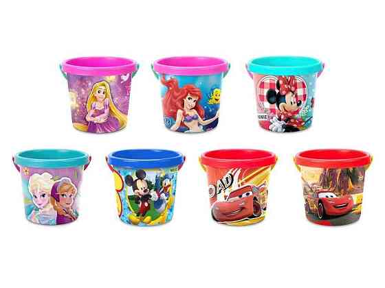 Відро Disney 14*14*12см мікс для піску арт.77817 ТМ WADER Київ