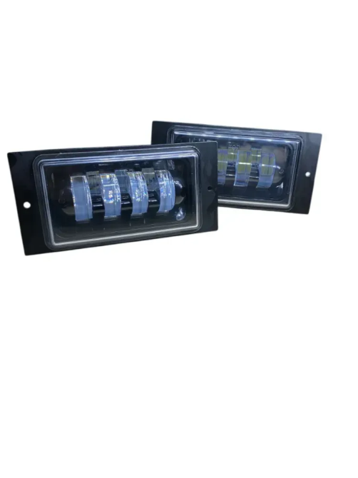 Двухцветные LED ПТФ ВАЗ 2110, 2114, 2115 — 7 Линз (Белый/Желтый свет) комплект Харьков - изображение 1