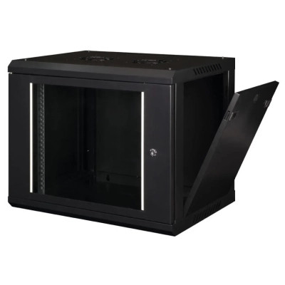 Шафа настінна Hypernet 9U 19&quot; 600x600 ProLine (PL-WMNC66-9U-BLACK) Вінниця - фото 2