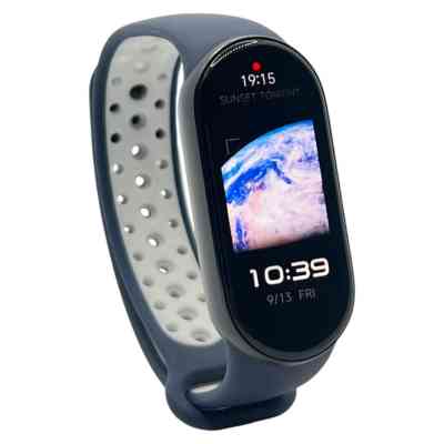 Ремінець до фітнес браслета BeCover Vents Style для Xiaomi Mi Smart Band 9 Blue-White (711987) Вінниця