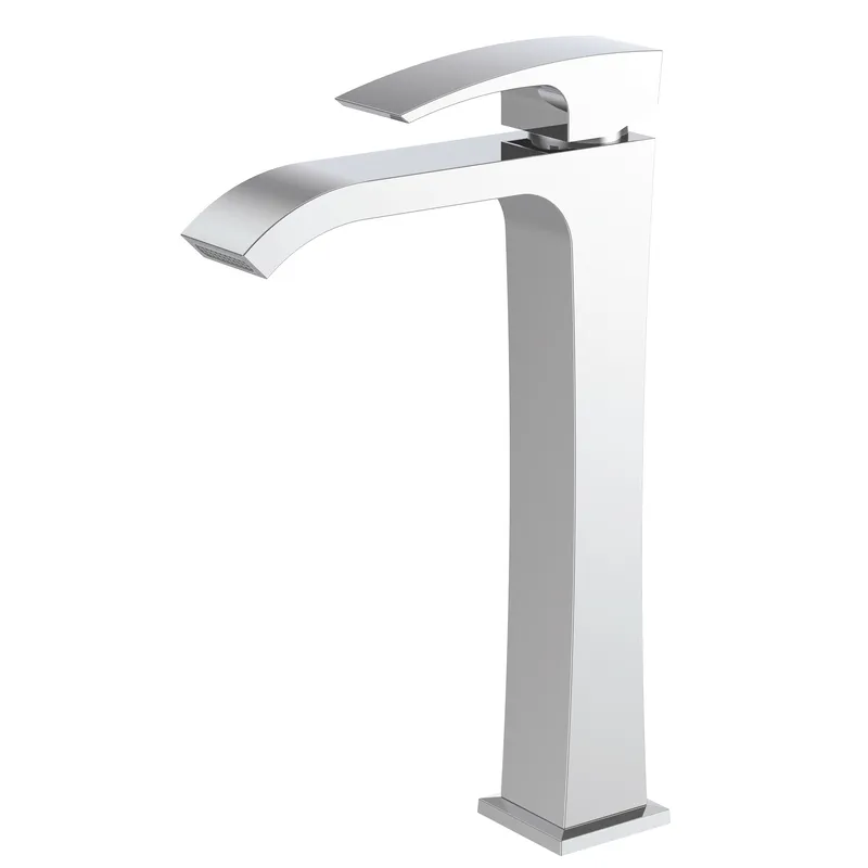 Высокий смеситель для умывальника Koer KB-13007-04, хром + белый (KR5153) Харьков - изображение 1