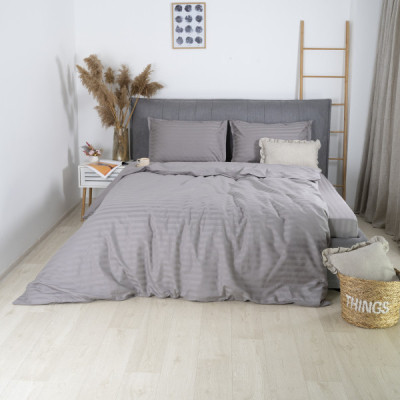 Постельное белье Tiare 90 Сатин Страйп Цветной полуторный (90_Stripe_pl) Винница - изображение 1