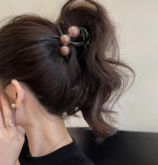 Набор из 3 заколок-крабов с декоративными шариками Киев - изображение 5