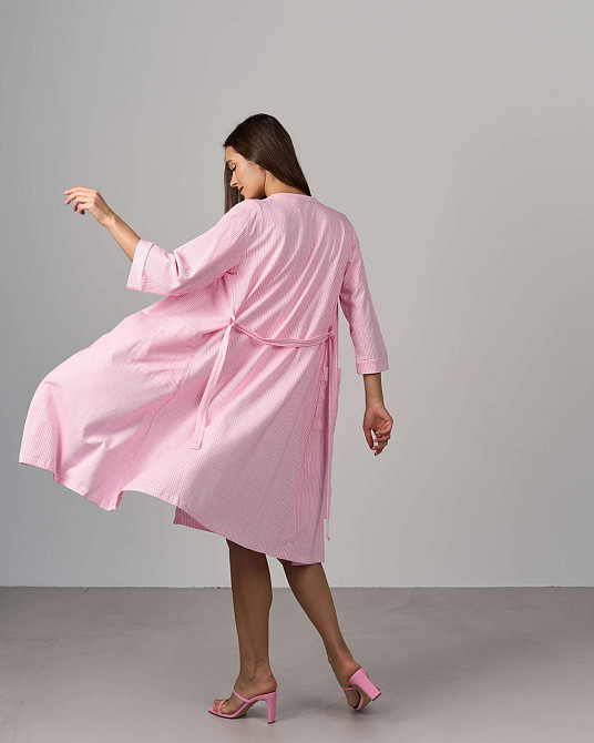 Женский халат и сорочка для кормления - в полоску Nicoletta 7382 XL Киев - изображение 3