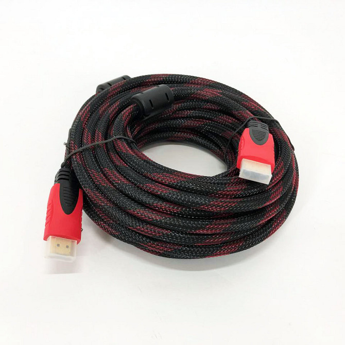 Кабель HDMI - HDMI 10m усиленный в обмотке 10м шнур EI-89 Львов - изображение 2