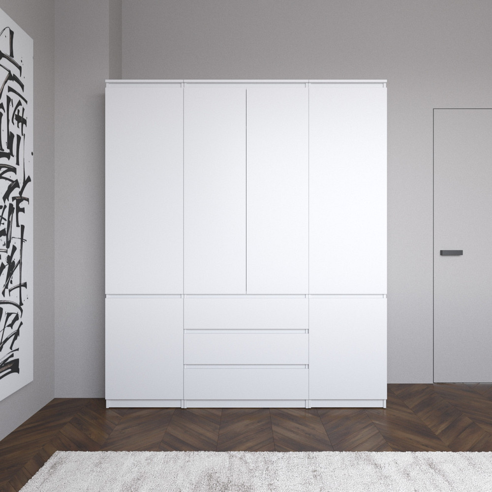 Шафа для одягу VAYS зі штангою та полицями, 3 шухляди, комплект R9+R22-2 Львів - фото 1