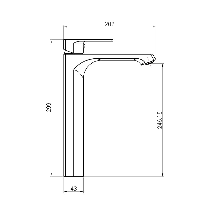 Змішувач для умивальника DOMINO Dionis DDD-201 Луцьк - фото 8