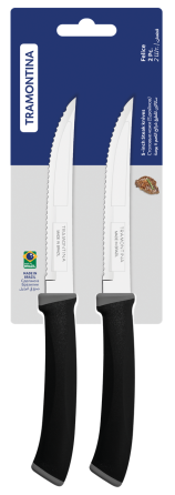 Набор ножей TRAMONTINA FELICE black, 2 предмета (6852749) Киев