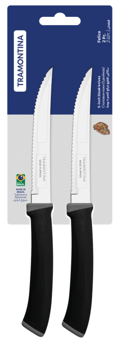 Набор ножей TRAMONTINA FELICE black, 2 предмета (6852749) Киев - изображение 2