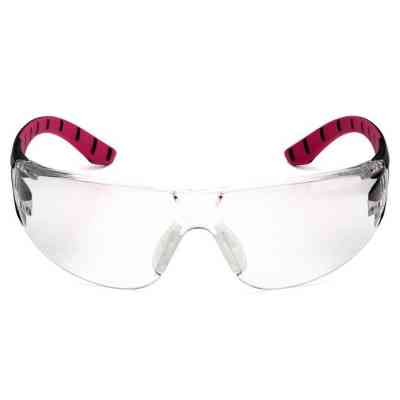 Солнцезащитные очки Pyramex Endeavor Anti-Fog Прозрачные в чёрно-розовой оправе (PM-ENDPK-CL1) Винница