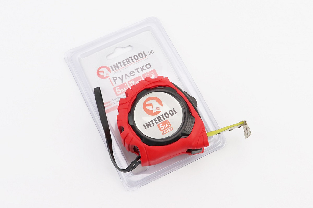 Рулетка з фіксатором 5мx19 мм "Магніт" MT-0505 Київ - фото 1