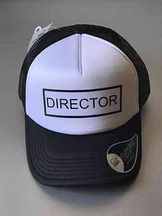 Чорно-біла Кепка-тракер з принтом DIRECTOR Чернівці