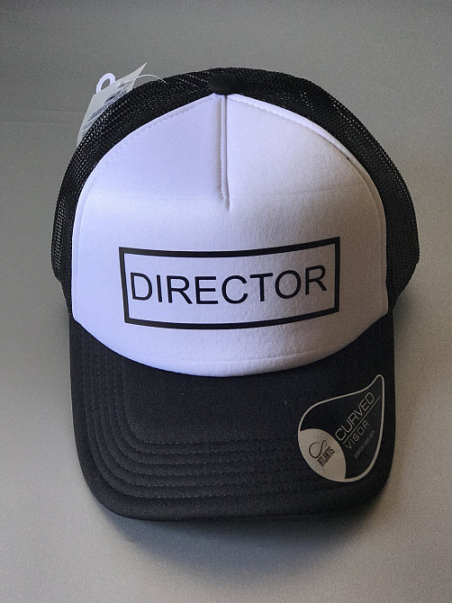 Чорно-біла Кепка-тракер з принтом DIRECTOR Чернівці - фото 2