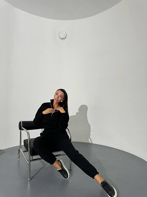 Женский теплый прогулочный костюм двойка: кофта и брюки двусторонний флис Одесса - изображение 4