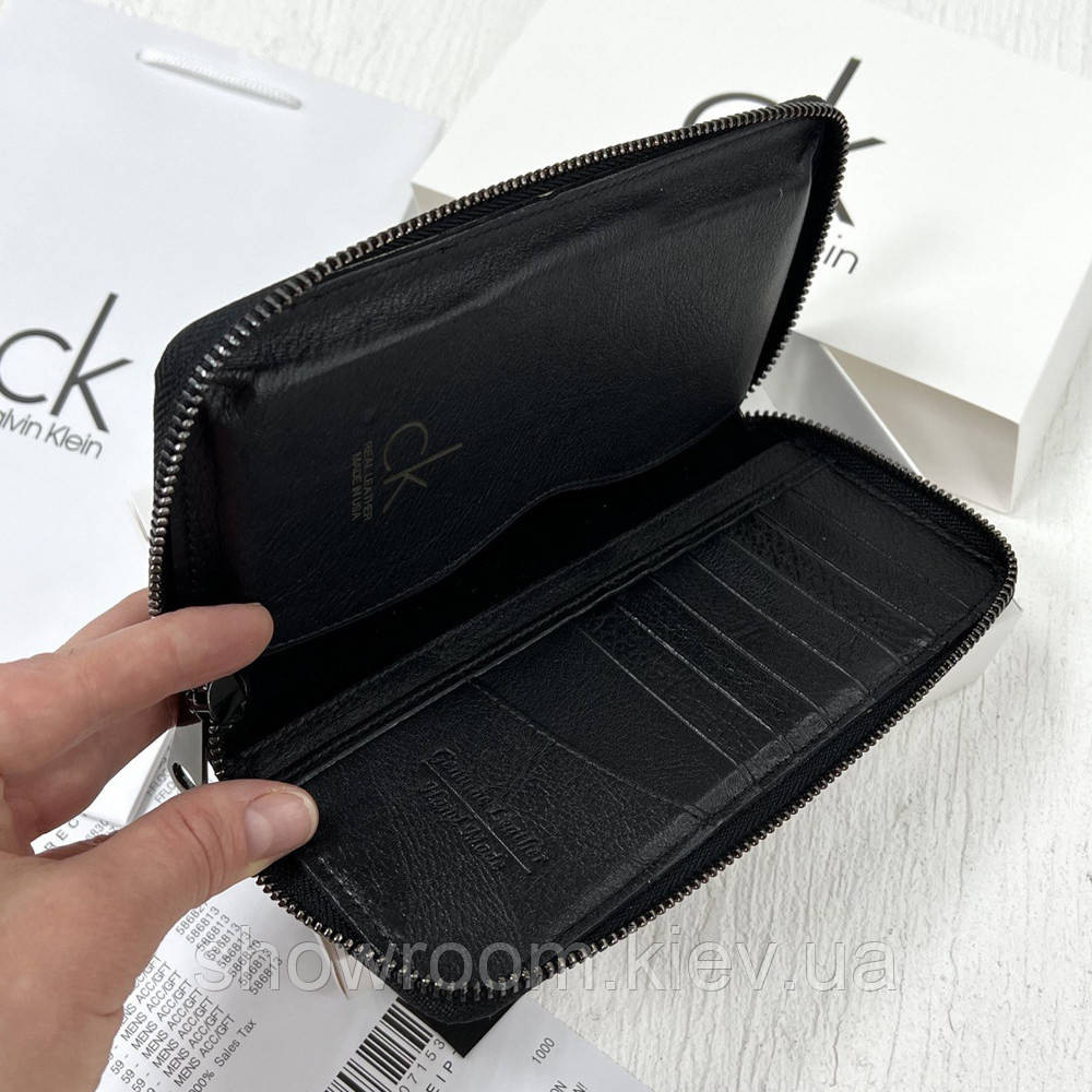 Чоловіча шкіряна клач на блискавки (1342) Київ - фото 4