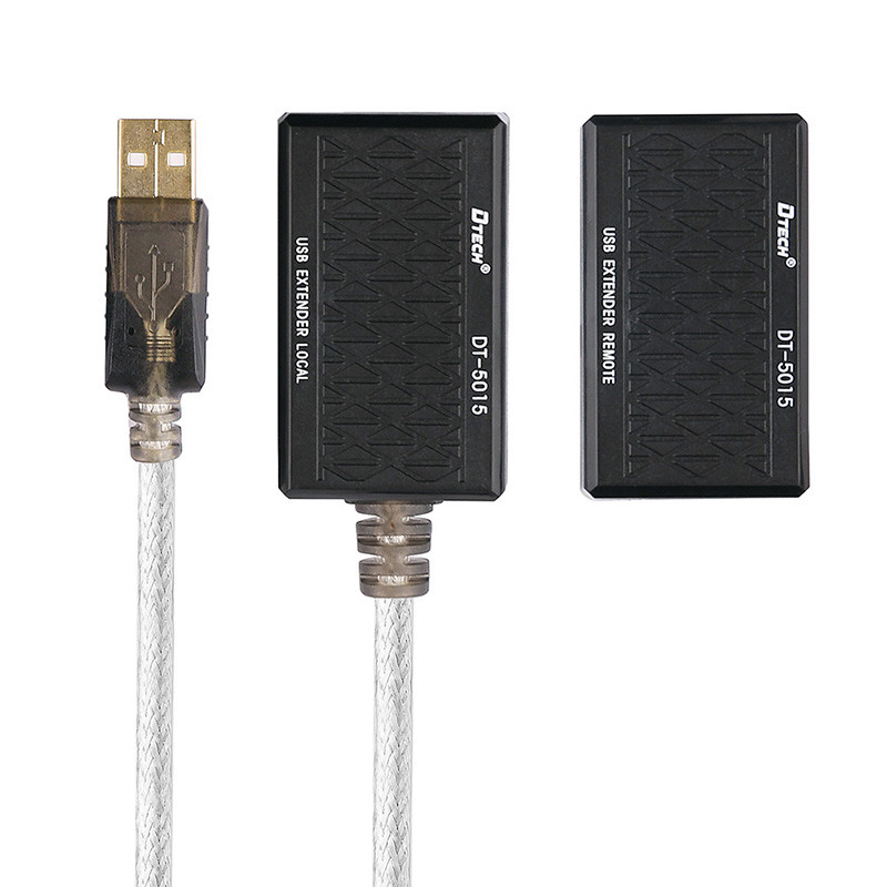 Кабель продовжувач USB 2.0 AM-AF, 60.0м (USB по витій парі RJ 45) DT-5015 Dtech Вінниця - фото 4
