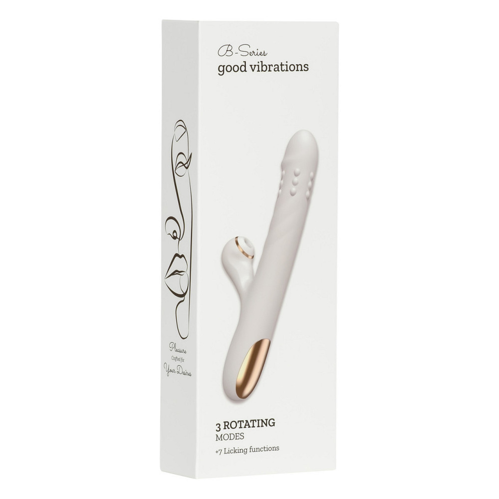 Вибратор для двойной стимуляции Silicone Vibrator 3 rotating functions and 7 licking functions Sex Aura Киев - изображение 1