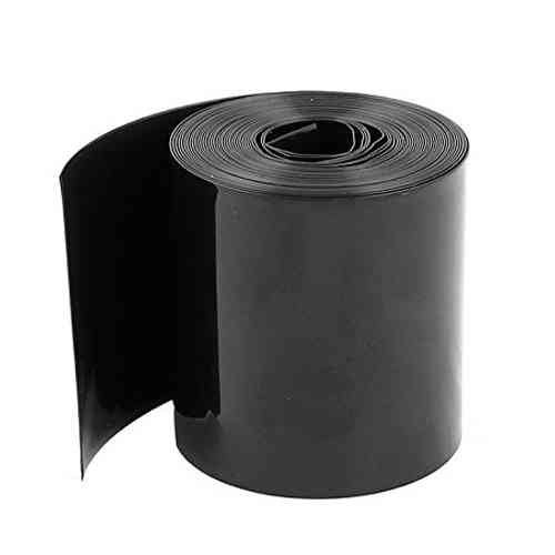 Термоусадочная трубка ПВХ 150x0.15мм, 1м, черная Винница