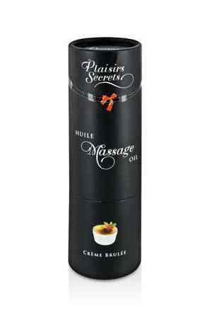 Массажное масло Plaisirs Secrets Creme Brulee (59 мл) с афродизиаками съедобное, подарочная упаковка Sex Aura Киев