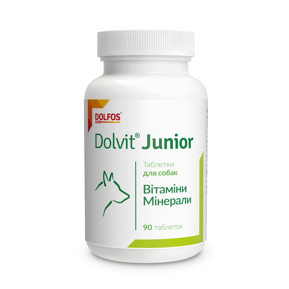 Дополнительный корм для собак Dolvit Junior, 90 таб. (витамины) Винница - изображение 2