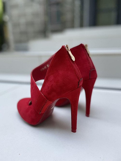 Vices Туфлі жіночі VICES червоні еко-замша 38р. висота каблука 10см (1130-19) Коломыя - изображение 8