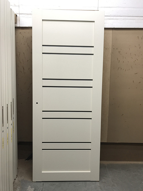 Двері екошпон, Полотно, серія TETRA, Модель Т-01 (сатин) Колір: Крем мат. (НОВИНКА) Київ - фото 2