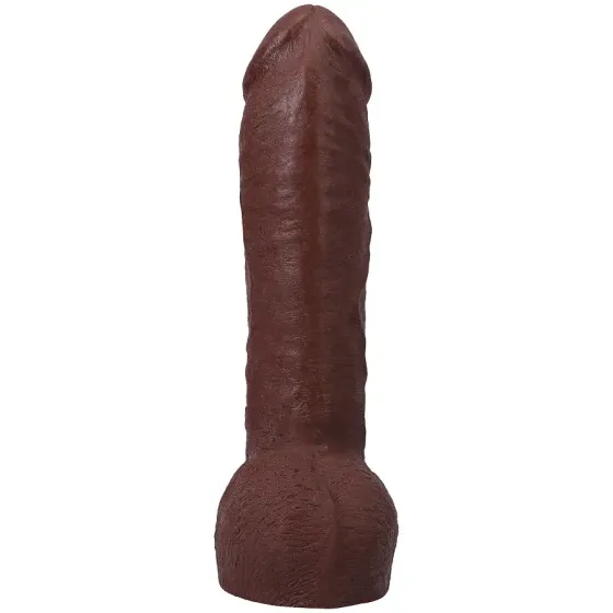 Фалоімітатор Doc Johnson The Realistic Cock ULTRASKYN - 12 Inch Hung with Balls Chocolate Львів