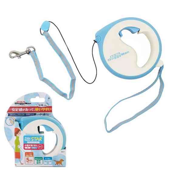 DoggyMan Retractable Lead Star ДОГГІМЕН СТАР повідець рулетка для собак до 10кг, трос 5м Київ
