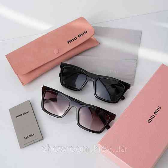 Солнцезащитные женские очки Miu Miu  (050) коричневые Киев