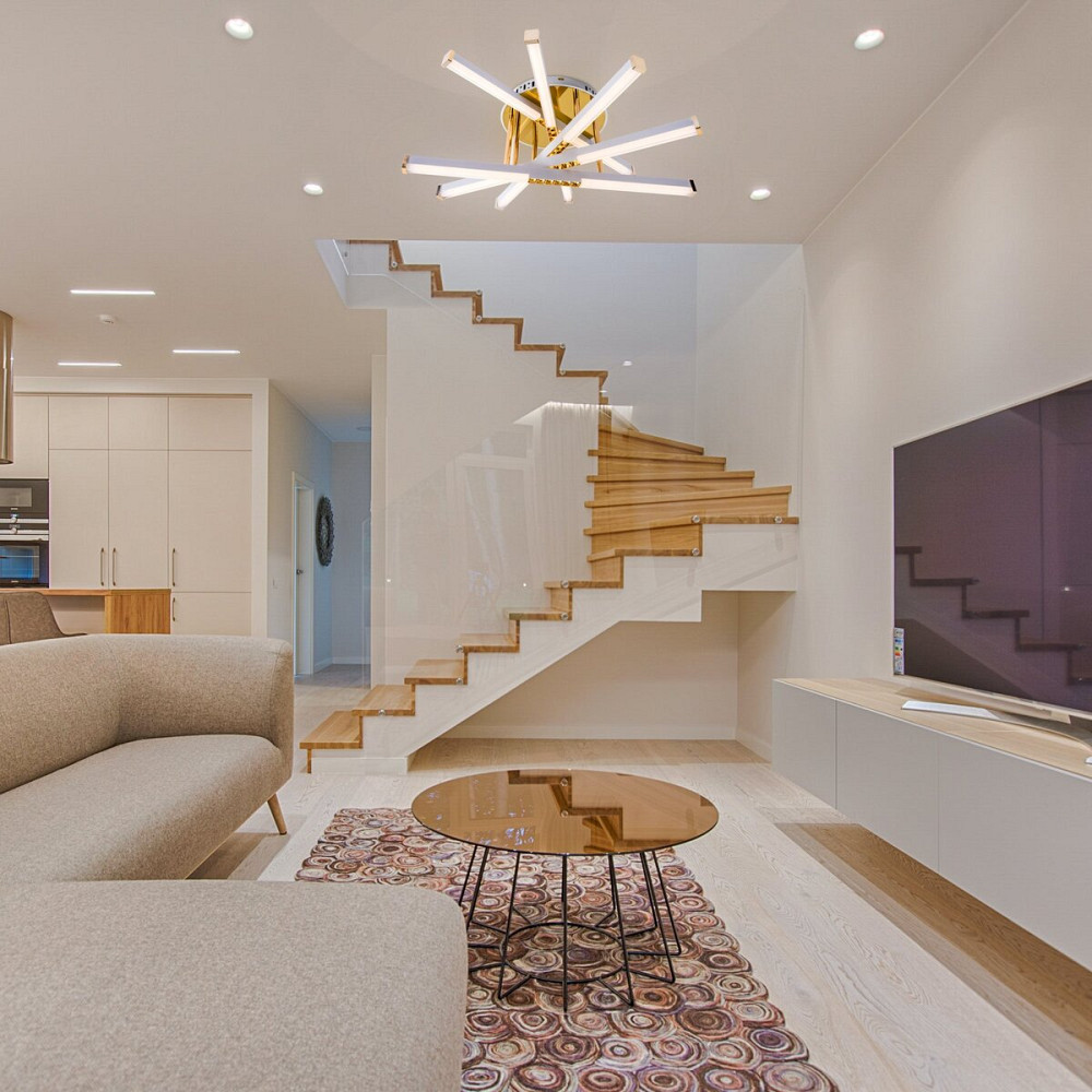 SIRIUS Люстра світлодіодна акрилова Sirius B /5 WT+GD 65W Коломия - фото 8