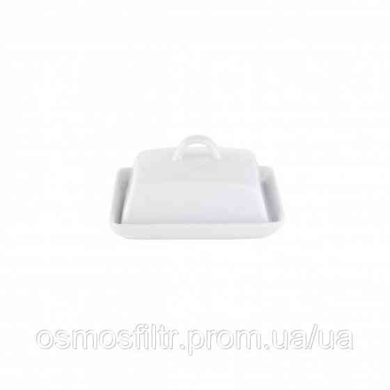 Масленка Axentia фарфор с крышкой 13x8x16 см (811175) Киев