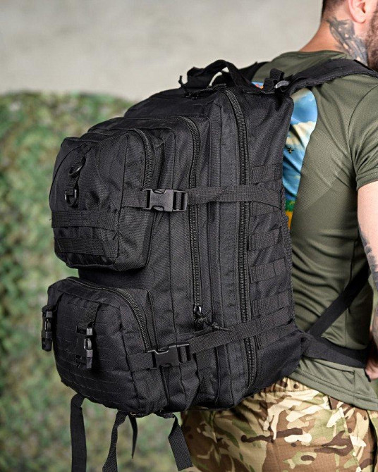 Тактичний штурмовий рюкза  MX  35л  черный РП7329 Одесса - изображение 8