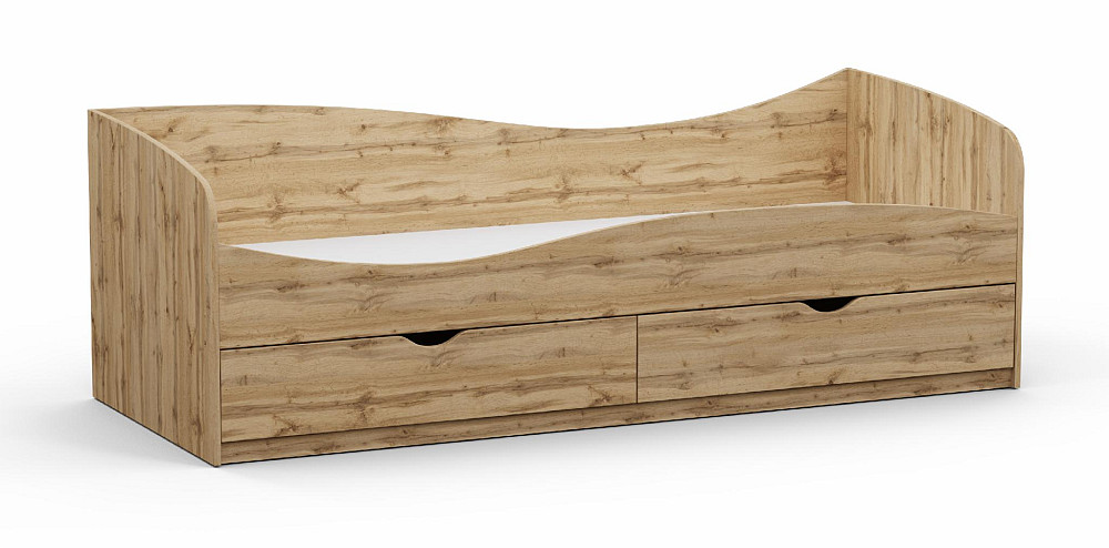 Кровать односпальная L-7, Дуб Аппалачи, 2030х834х680 Львов - изображение 1