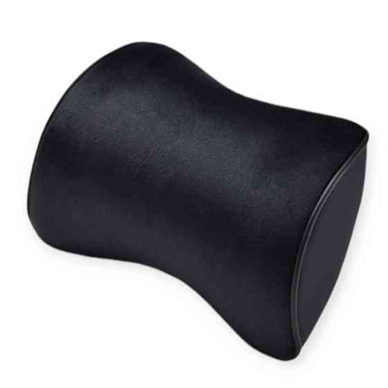 Подушки для шиї на підголівник (2шт) чісті elegant з ефектом пам'яті, велюр чорні Мукачево