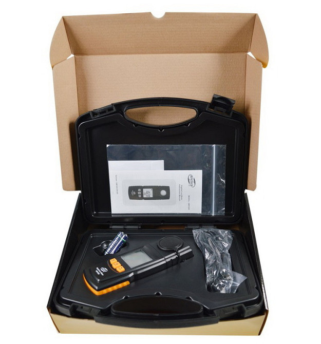 Вимірювач освітленості люксметр + термометр, USB 200000 Lux BENETECH GM1020 Одеса - фото 6