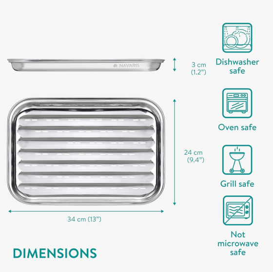 Набір піддонів для гриля Navaris (2 шт) Луцьк
