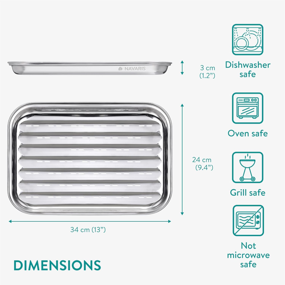 Набір піддонів для гриля Navaris (2 шт) Луцьк - фото 3