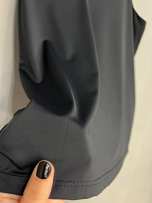 Майка женская A-N Q-13 базовая на тонких бретелях с подкладкой, черный, one size Киев - изображение 5